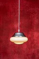 1950s German Art Deco Glass Ceiling Pendant